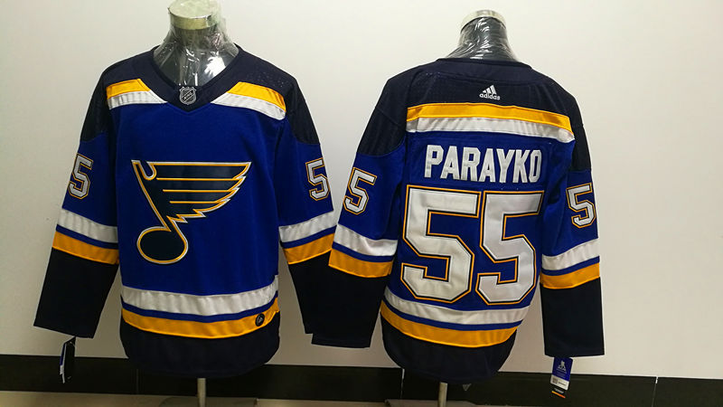 Men's St. Louis Blues Colton Parayko #55 Blue Home Breakaway Jersey